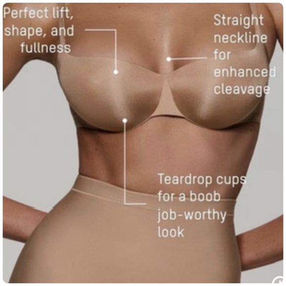 SKIMS Ultimate Push-Up Balconette Bra in Color Sand 34DDD - NWT - Picture 8 of 11